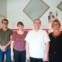 H ROUX, E TERUEL, L DELBART, S Chêne CRD Grand Bourg Agglomération sept 2022