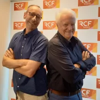 Vincent Belotti et André Dussolier dans l'émission Tout Doux sur RCF