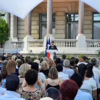 Christian Estrosi lors du 14 juillet 2021, s'adressant aux familles des victimes - Archives RCF