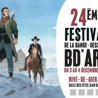 Affiche de la 24 édition du festival BD'Art de Rive-de-Gier