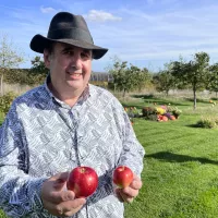 Pascal Garbe et les petites pommes de la saison 2022