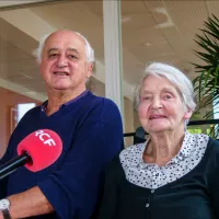 Hugues Imbrecht (à gauche), Marie-France Piquet-Gauthier - © RCF Lyon
