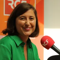 Magali Altounian dans le studio de RCF à Nice - Photo SCG