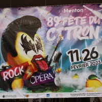 La surprenante affiche très rock de la fête du citron de Menton - Photo RCF