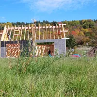 Construction d'un chalet bois, une réalisation de l'entreprise Casa Wood