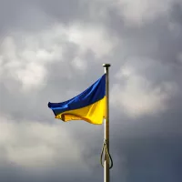 DR drapeau de l'Ukraine