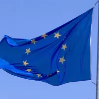 drapeau européen place Grenette à Grenoble
