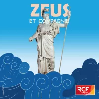 Visuel Athena / Podcast Zeus et compagnie / Odile Riffaud / Clement Bondasz