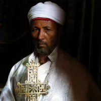 Prêtre chrétien à Lalibela, Éthiopie, 2016 ©Thierry Lyonnet / RCF