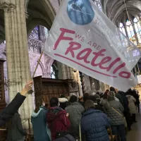 La Journée mondiale des pauvres célébrée dans la basilique Saint-Denis, le 14/11/2021 ©Corinne Simon / Hans Lucas