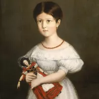 L'Enfant et la Poupée, portrait de Laure Stéphanie Pierrugues peint par Théodore Chassériau (1836) - Huile sur toile, 79,5 x 57 cm, Coll. privée. ©Wikimediacommons