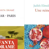 Couverture de "Ajar-Paris" (éd. Plon) de Fanta Dramé et de "Une reine" (éd. Robert Laffont) de Judith Elmaleh