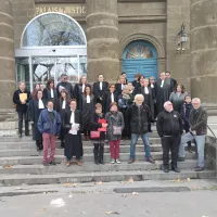 Le monde de la justice mobilisée devant le tribunal du Puy-en-Velay