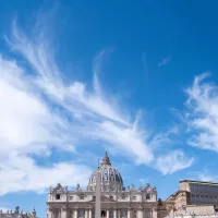 Scruté de près par le Vatican, le Chemin synodal de l’Église d’Allemagne suscite une double crainte (Photo : Place Saint-Pierre-de-Rome, le18/04/2022 ©Martin Bertrand / Hans Lucas)