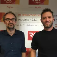 Benjamin Keltz et Eudes, co-auteur et dessinateur de La Frontière Bretonne. ©Alexis Wolff