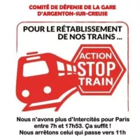 De nouvelles actions Stop trains à Argenton-sur-Creuse.