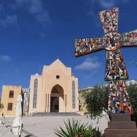 Sur l'île de Lampedusa, l'Église catholique agit pour l'accueil des réfugiés ©Mehdi Chebil / Hans Lucas