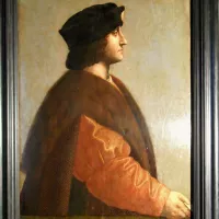 Bernardino di Conti, « Portrait de Charles II d’Amboise », huile sur bois, 1504, musée Saint-Vic, Saint-Amand-Montrond.