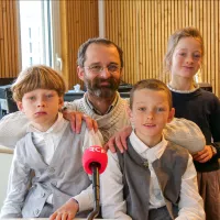 Grégory Soodts et ses enfants - © RCF Lyon