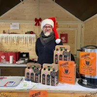 Bruno Fick au marché de Noël à Châlons