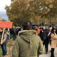 Plus de 1 000 viticulteurs girondins ont manifesté ce mardi 6 décembre dans le centre de Bordeaux ©RCFBordeaux.