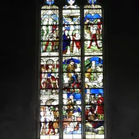 vitrail de Saint crépin Patrimoine des Pays de l'Ain