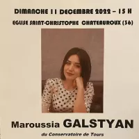 Maroussia Galstyan en concert ce dimanche à Châteauroux.