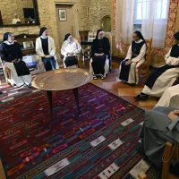 Religieuses cisterciennes de l'abbaye Sainte-Marie du Rivet, en Gironde, le 22/09/2021 ©Philippe Rullaud / Hans Lucas