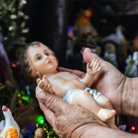 La crèche de Noël installée à Lima, au Pérou, le 25/12/2019 ©Julie Imbert / Hans Lucas