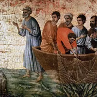 Duccio di Buoninsegna, La pêche miraculeuse ©Wikimédia commons