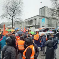 Mobilisation à Brest le 19 janvier, place de la Liberté. ©Julie Rolland