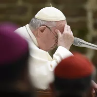 Photo prise par Vatican Media / Catholic Press Photo / HANS LUCAS.