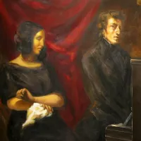 Portrait de George Sand et Frédéric Chopin, par Eugène Delacroix. © Wikipedia.