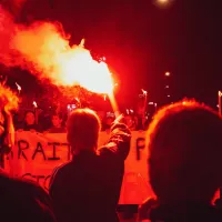 Manifestation contre la réforme des retraites en janvier 2020 / Photographie Amaury Cornu by Hans Lucas 