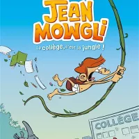 Couverture album Jean Mowgli, le collège c'est la jungle par Giovanni Jouzeau