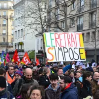 Manifestation en janvier 2020 contre la réforme des retraites à Paris - CC BY 2.0 Paule Bodilis via Wikimedia Commons