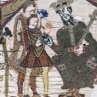 Édouard le Confesseur (première scène de la tapisserie de Bayeux) ©Wikimédia commons
