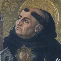 Saint Thomas d’Aquin, le docteur angélique Retable de Carlo Crivelli (1494) ©Wikimédia commons