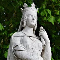 Statue de Sainte Bathilde, par Victor Thérasse, jardin du Luxembourg, Paris (6e) ©Wikimédia commons