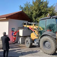 ©Syane Comme à Bons-en-Chablais, les élus du Syane ont barricadé le local technique du réseau public de fibre optique en guise de protestation contre les opérateurs