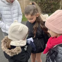 Les élèves de l'école Sainte-Thérèse du Verbeau