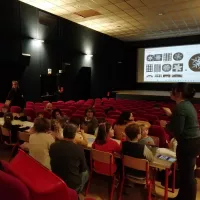 Un atelier au cinéame le Rio à Saint-Florent-sur-Cher © 1,2,3... Ciné !