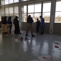 Atelier dessin pendant le stage à l'école d'art et de design de Tours. ©LR