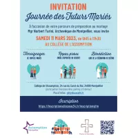 ® Diocèse34 - 2023 Affiche de la journée des futurs mariés 
