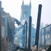 L'l’église Notre-Dame de l’Assomption, incendiée le 15 janvier 2023 ©Vatican News