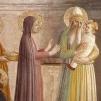 La Présentation de Jésus au Temple, fresque de Fra Angelico, entre 1440 et 1442 ©Wikimédia commons
