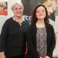 Cécile Vienney et Sabine Noël, son accompagnatrice en catéchuménat ©RCF Haute-Normandie