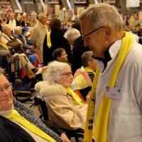 Pèlerins hospitaliers et malades à Lourdes © 2022 Hospitalité du diocèse d'Annecy 