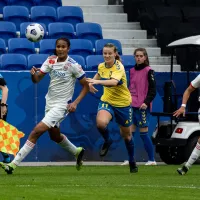 Huitième de finale de la Womens Champions League entre l'Olympique Lyonnais et Brondby a Lyon, France, le 4 mars 2021. Photographie de Nicolas Liponne / Hans Lucas.