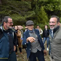 Denis Imbert, Sylvain Tesson et Jean Dujardin - © Thomas Goisque